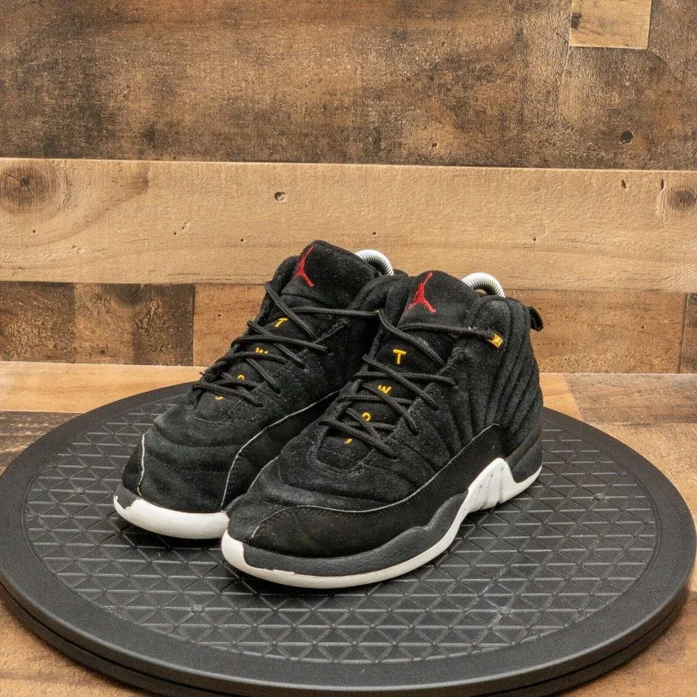 Nike Air Jordan Retro 12 XII Reverse Alternate Youth Athletic Shoes  Black Sz 3Y